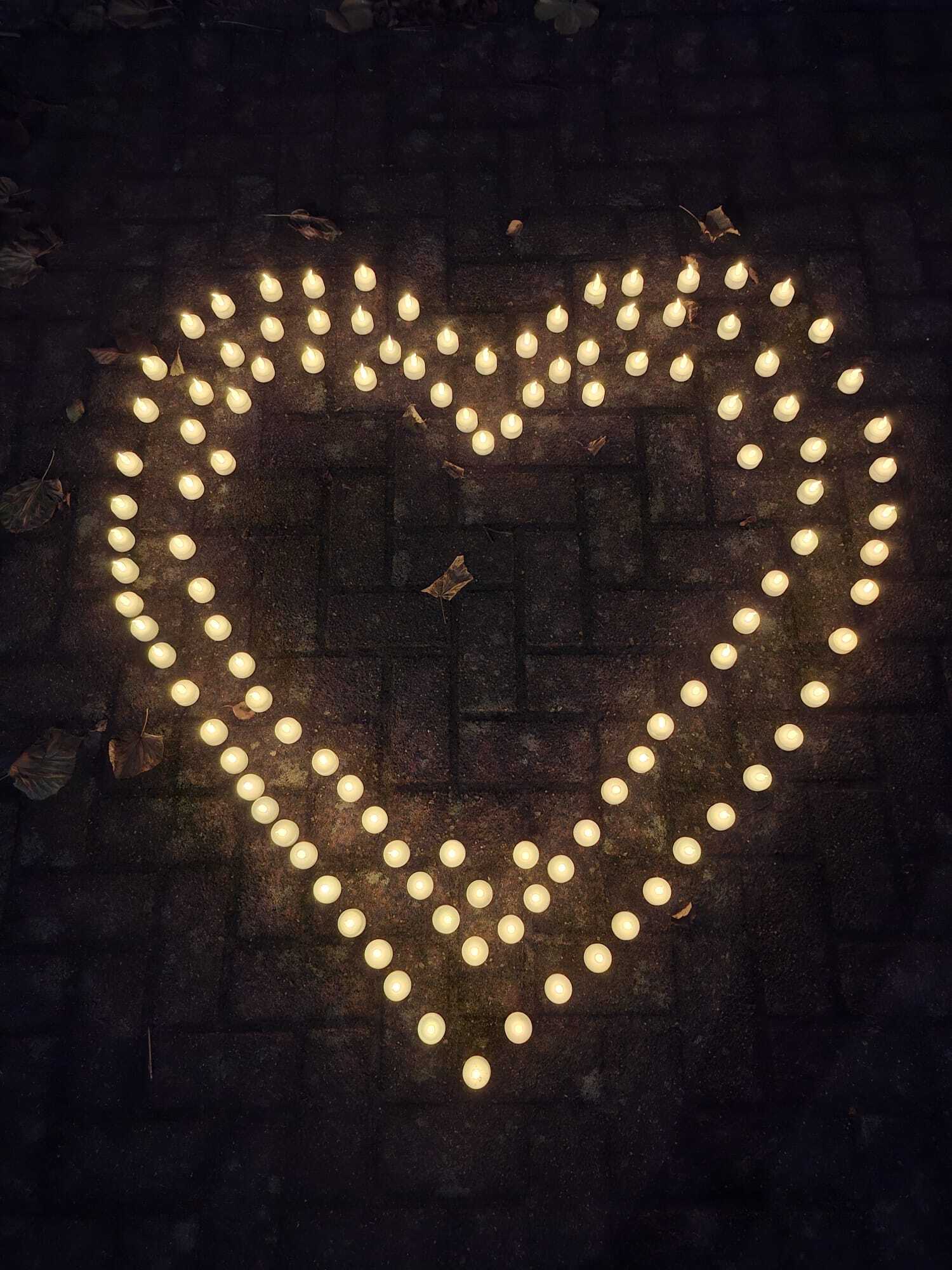 Lichtjes in hartvorm