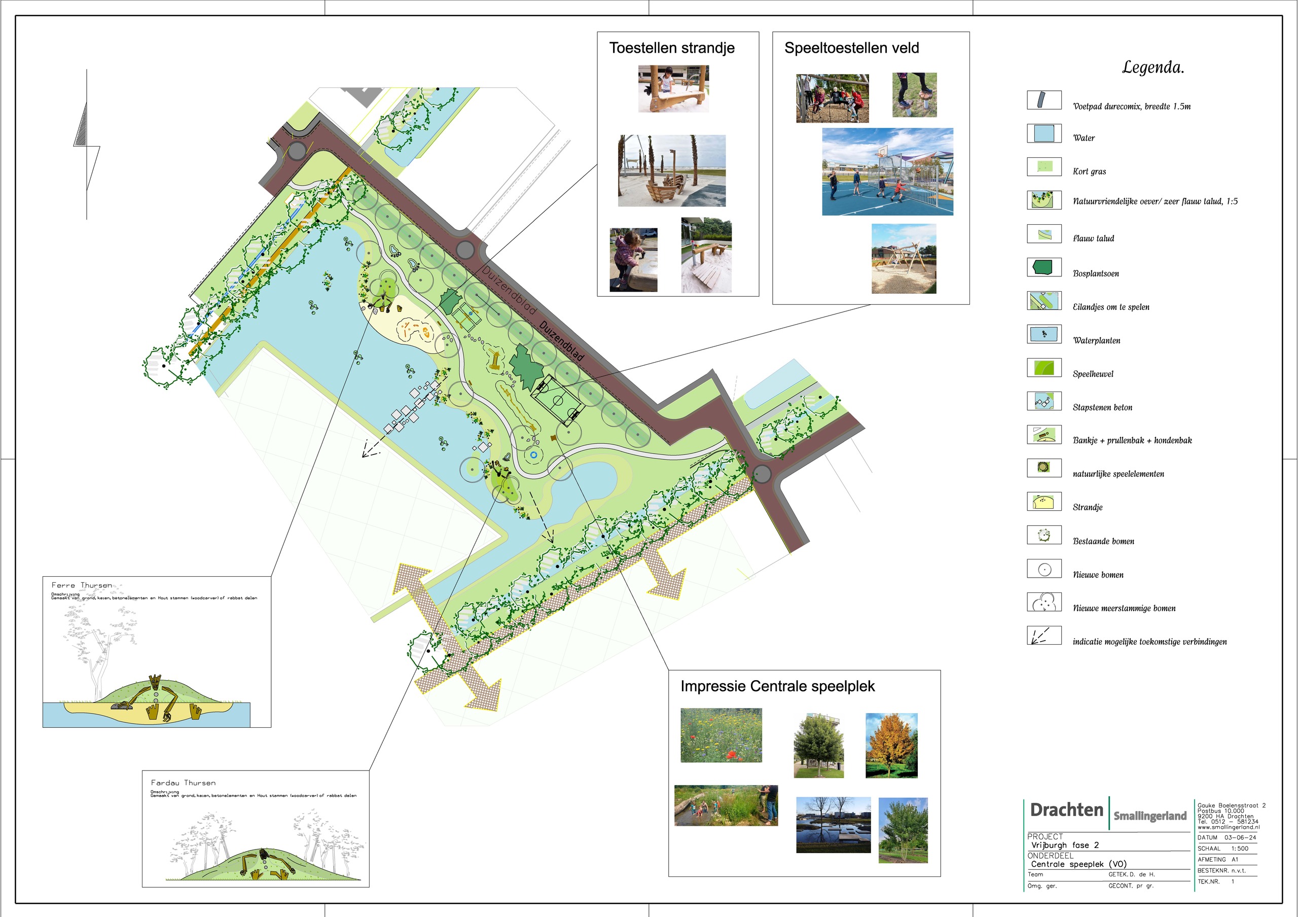 Uitwerking centrale speelplek Vrijburgh
