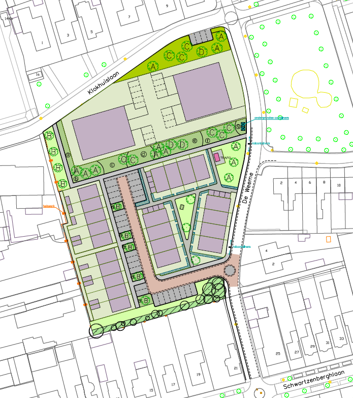 Inrichtingsplan nieuwbouw De Weeme