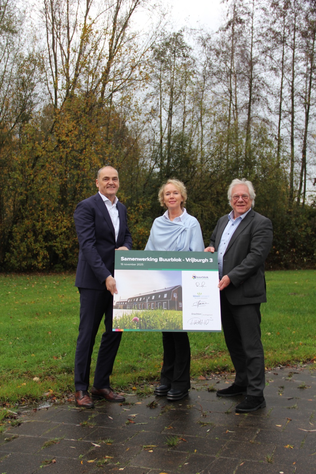Duurzame blokwoningen ondertekening