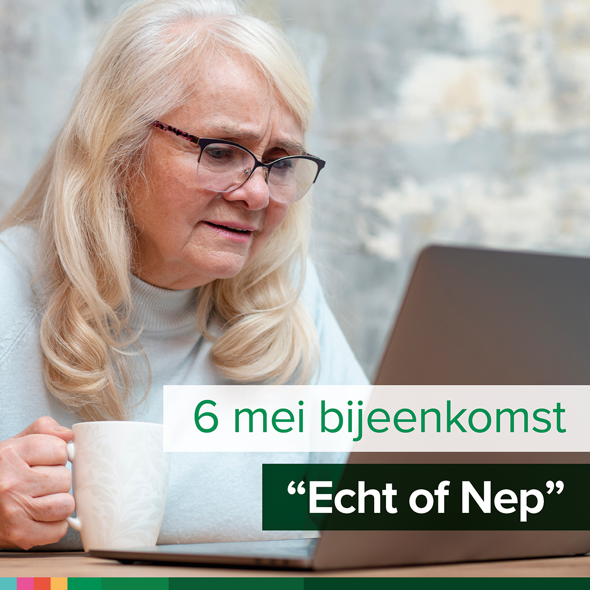 Bijeenkomst echt of nep-klein