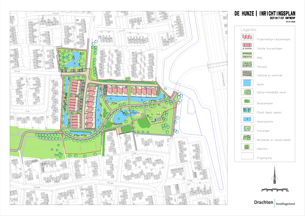 Inrichtingsplan Parkontwerp De Hunze